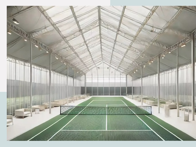 Строительство теннисных кортов в Алексеевке