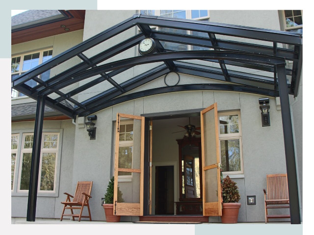 Козырьки металлические в Алексеевке