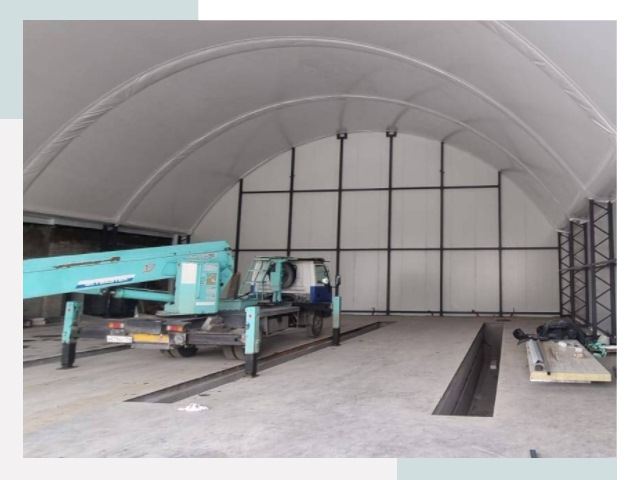 Внутреннее оснащение ангаров в Алексеевке