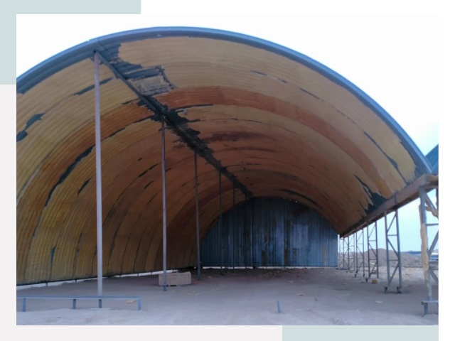 Реконструкция ангаров в Алексеевке